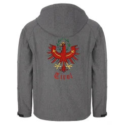 Zillertaler Trachtenwelt Jacken-Herren Softshelljacke "Tirol", Grau