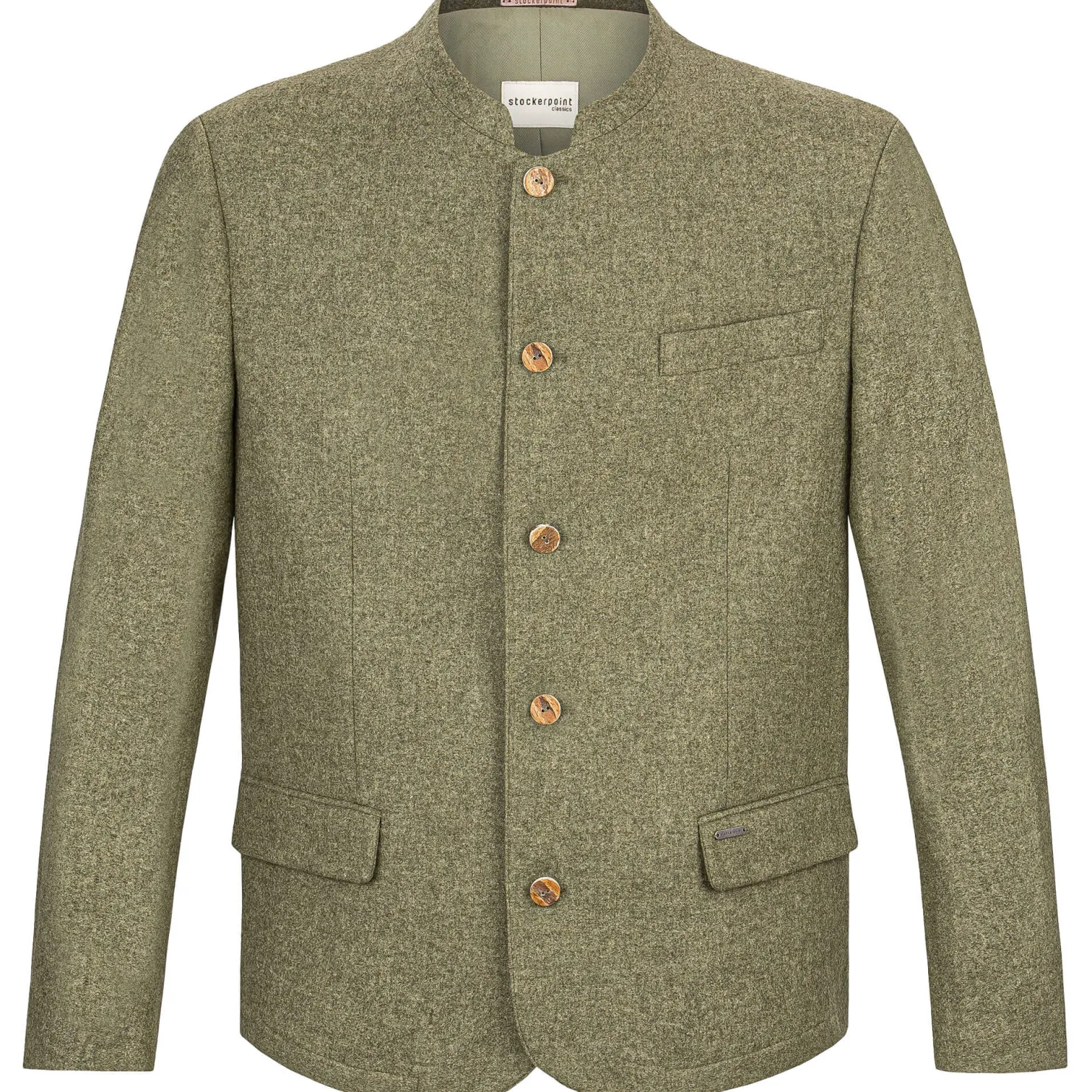 Zillertaler Trachtenwelt Jacken-Herren Trachten Sakko "Xaver", Schilf Grün