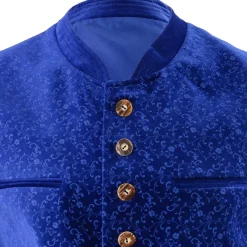 Zillertaler Trachtenwelt Gilets-Herren Trachtengilet "Imst", Blau