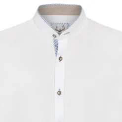 Zillertaler Trachtenwelt Hemden-Herren Trachtenhemd "Raphael", -Blau Weiß