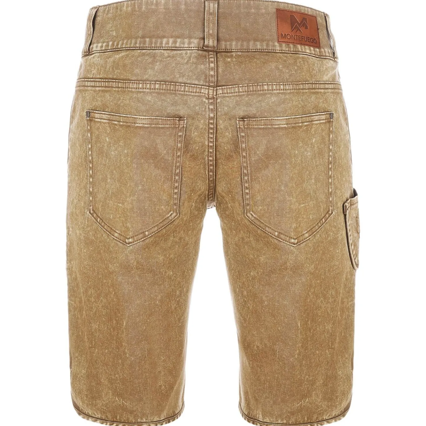 Zillertaler Trachtenwelt Freizeithosen-Herren Trachtenjeans mit Latz, Braun