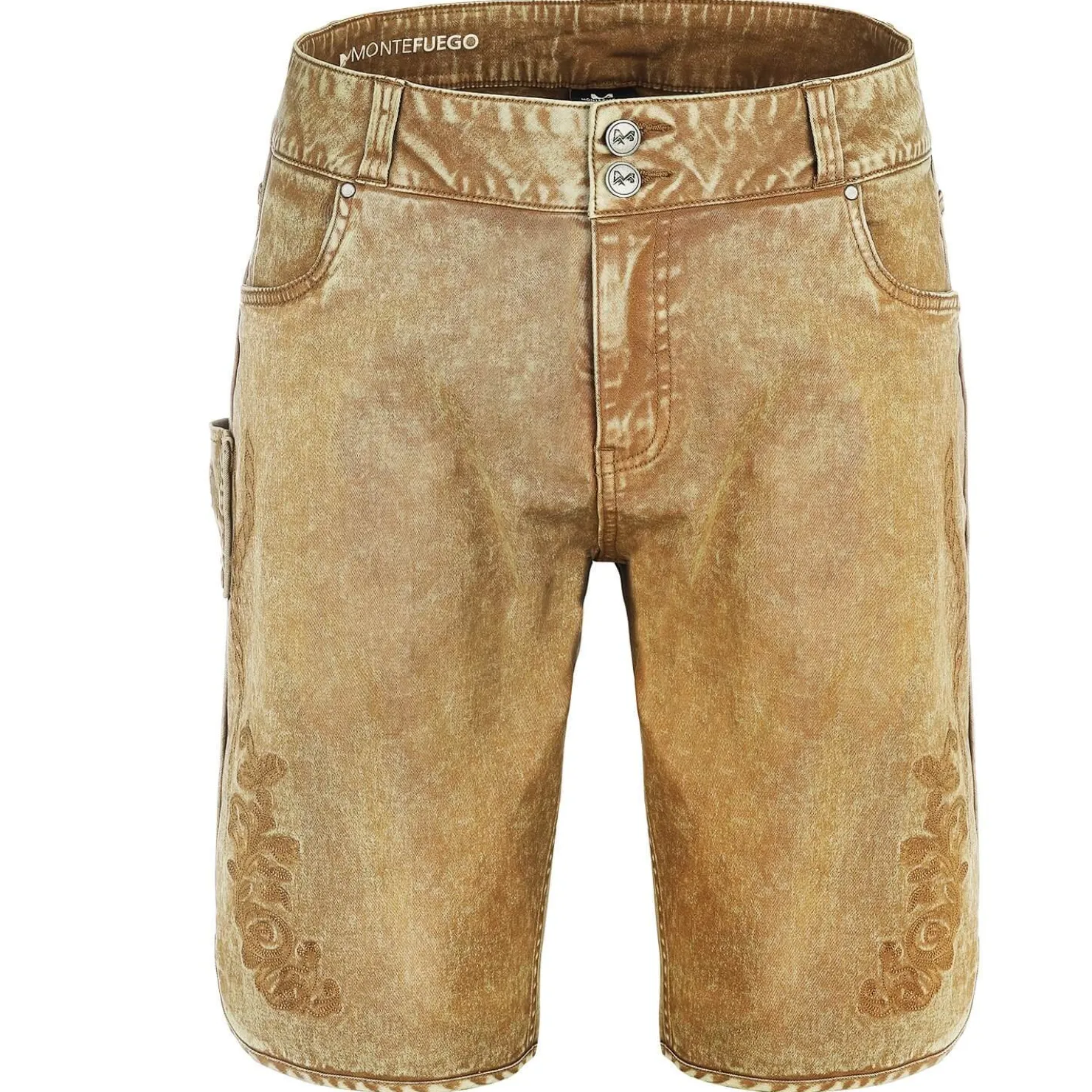 Zillertaler Trachtenwelt Freizeithosen-Herren Trachtenjeans ohne Latz, Braun