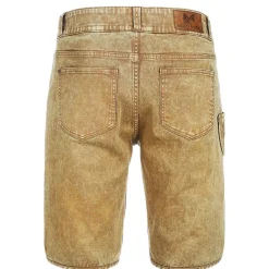 Zillertaler Trachtenwelt Freizeithosen-Herren Trachtenjeans ohne Latz, Braun