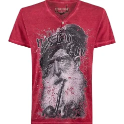 Zillertaler Trachtenwelt Shirts-Herren T-Shirt "Coolman", Rot