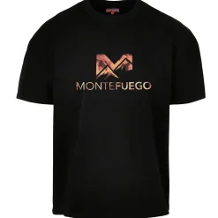 Zillertaler Trachtenwelt Shirts-Herren T-Shirt "JUD Montefuego Logo", Schwarz