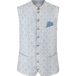 Zillertaler Trachtenwelt Gilets-Jungen Gilet "Nino", Hell Blau
