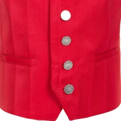 Zillertaler Trachtenwelt Gilets-Jungen Trachtengilet "Arthur", Rot