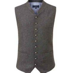 Zillertaler Trachtenwelt Gilets-Jungen Trachtengilet "Levon", Anthrazit Grau