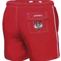 Zillertaler Trachtenwelt Freizeithosen & Badehosen-Kinder Badehose "Austria", Rot