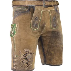 Zillertaler Trachtenwelt Lederhosen-Kinder Lederhose "Steiermark", Braun