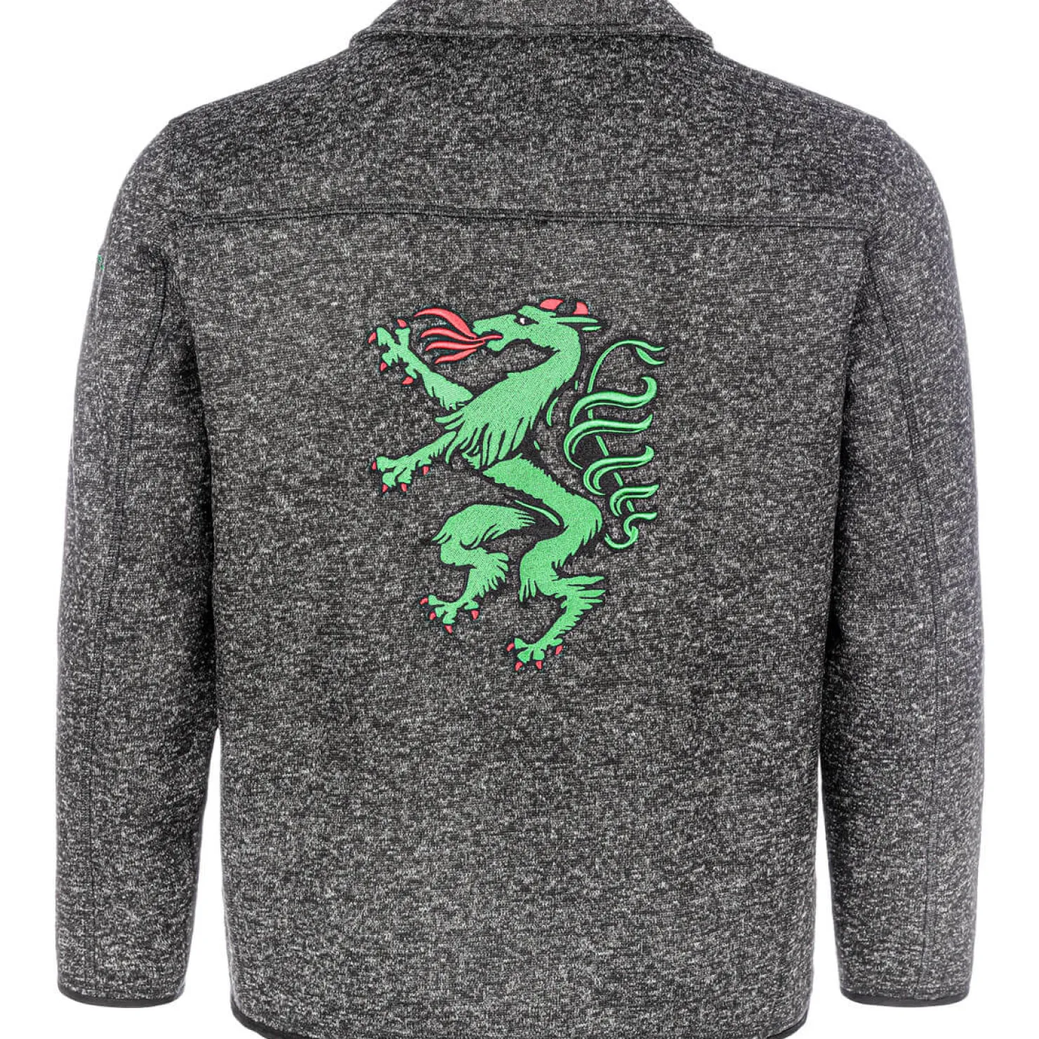 Zillertaler Trachtenwelt Jacken & Anzüge-Kinder Strickfleece Jacke “Steiermark", Anthrazit Grau