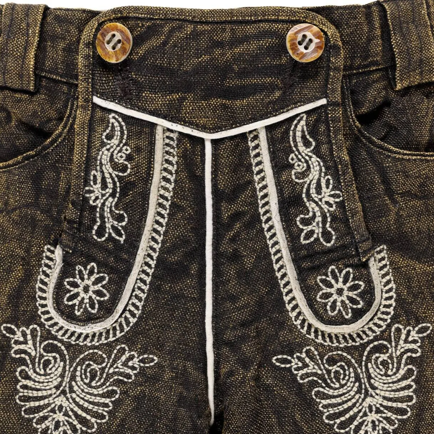 Zillertaler Trachtenwelt Freizeithosen & Badehosen-Kinder Trachtenhose "Joseph", Braun