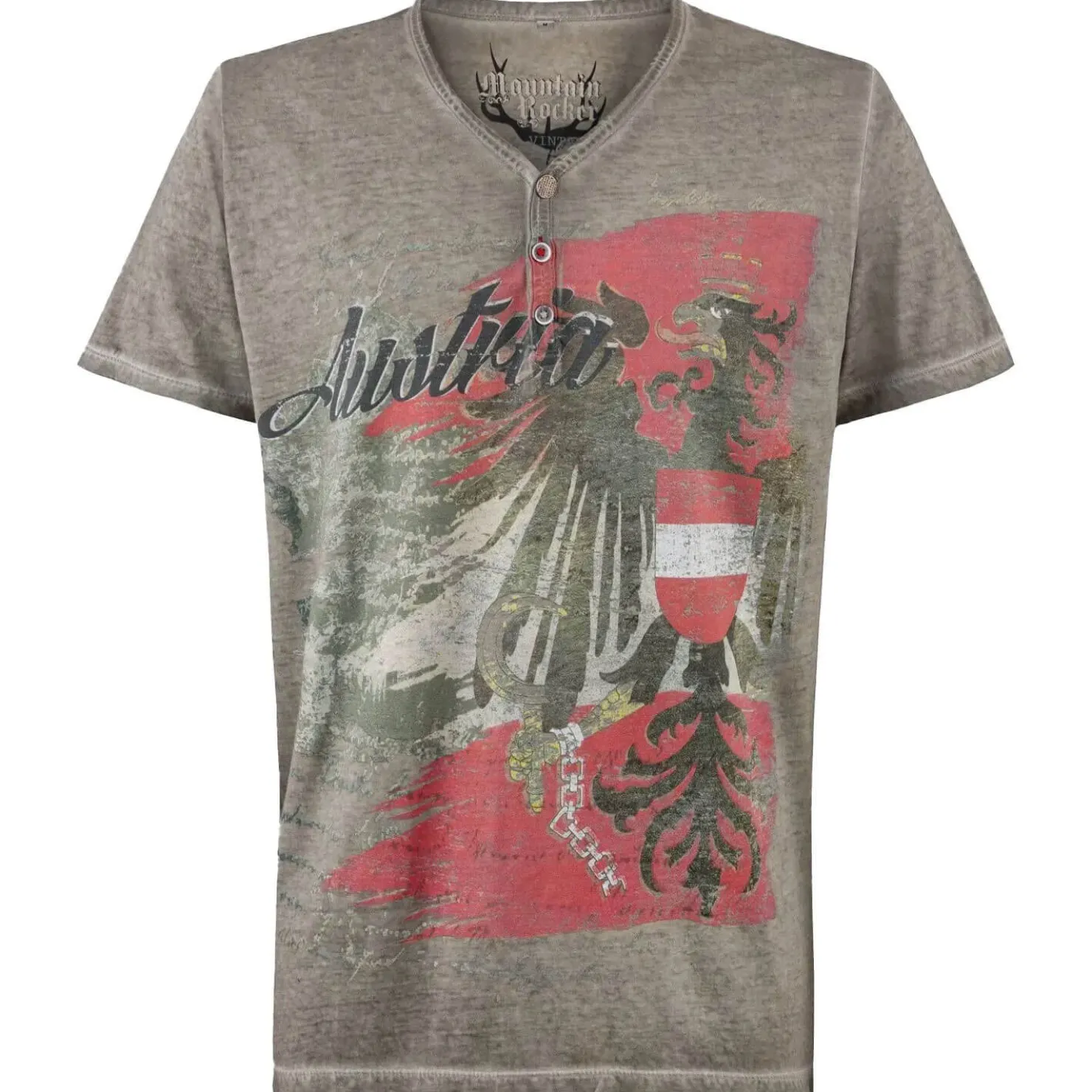 Zillertaler Trachtenwelt Shirts & Polos-Kinder T-Shirt "Egon", Grau