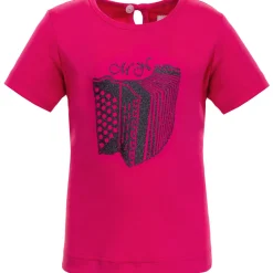 Zillertaler Trachtenwelt Shirts & Polos-Kinder T-Shirt "Melissa Akkordeon Glitzer", Pink Rosa