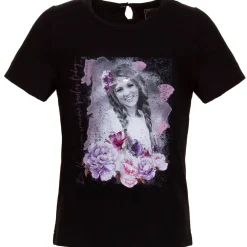 Zillertaler Trachtenwelt Shirts & Polos-Kinder T-Shirt "Melissa", Schwarz