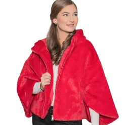 Zillertaler Trachtenwelt Jacken-Kuscheljacke "Penelope", Rot