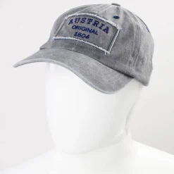 Zillertaler Trachtenwelt Accessoires-Schildkappe "Austria", Grau