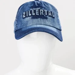 Zillertaler Trachtenwelt Accessoires-Schildkappe "Zillertal", Jeans Blau