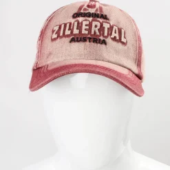 Zillertaler Trachtenwelt Accessoires-Schildkappe “Zillertal”, Rot