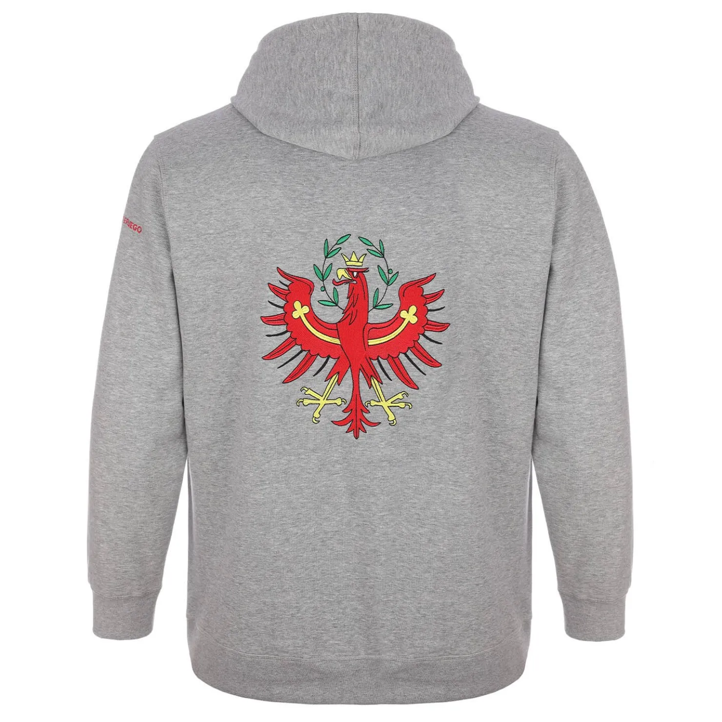 Zillertaler Trachtenwelt Pullover & Hoodies|Pullover & Hoodies-Unisex Hoodie "Tirol", Grau