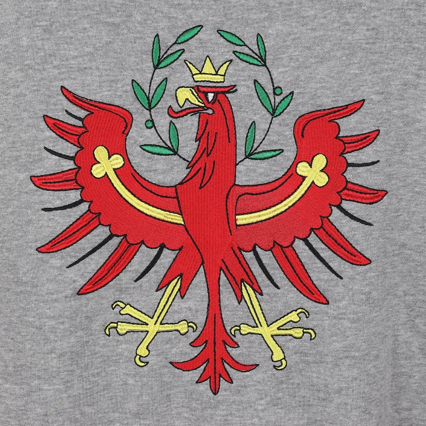 Zillertaler Trachtenwelt Pullover & Hoodies|Pullover & Hoodies-Unisex Hoodie "Tirol", Grau